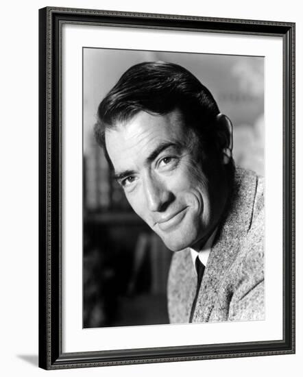 Portrait of Gregory Peck-null-Framed Photo