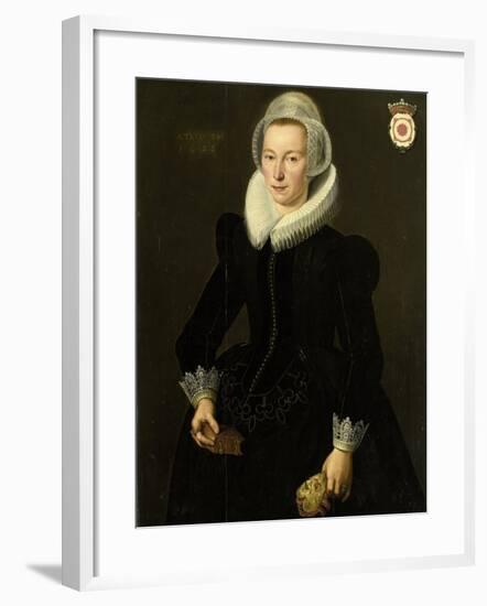 Portrait of Grietje Adriaensdr Grootes-Jacques Waben-Framed Art Print