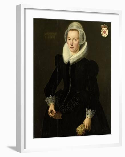 Portrait of Grietje Adriaensdr Grootes-Jacques Waben-Framed Art Print