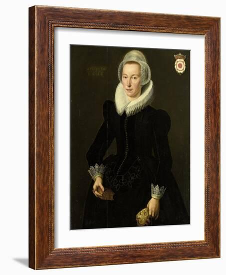 Portrait of Grietje Adriaensdr Grootes-Jacques Waben-Framed Art Print