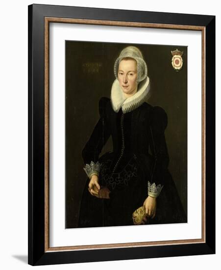 Portrait of Grietje Adriaensdr Grootes-Jacques Waben-Framed Art Print