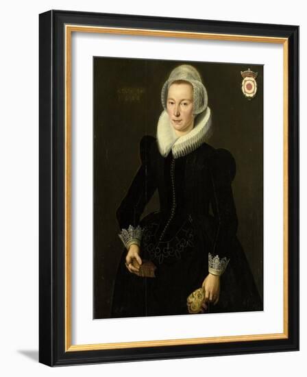 Portrait of Grietje Adriaensdr Grootes-Jacques Waben-Framed Art Print