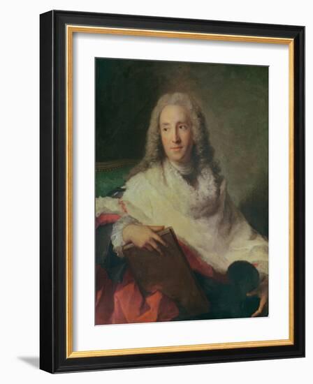 Portrait of Guillaume Joseph De L'espine (Oil on Canvas)-Jean-Marc Nattier-Framed Giclee Print