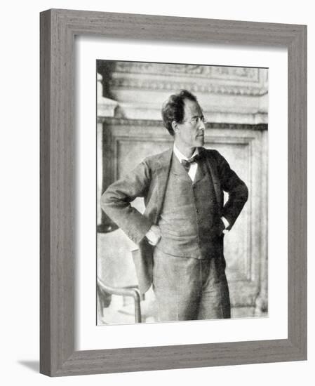 Portrait of Gustav Mahler, 1907-null-Framed Photographic Print