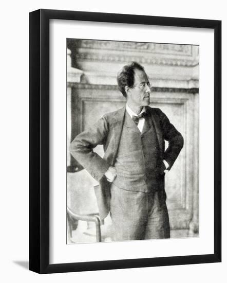 Portrait of Gustav Mahler, 1907-null-Framed Photographic Print