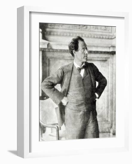 Portrait of Gustav Mahler, 1907-null-Framed Photographic Print