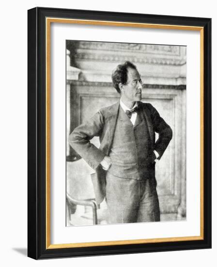 Portrait of Gustav Mahler, 1907-null-Framed Photographic Print