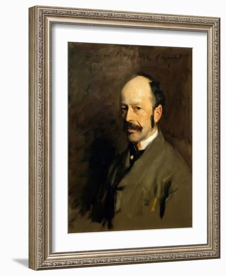 Portrait of Gustav Natorp, C.1883-84-John Singer Sargent-Framed Giclee Print