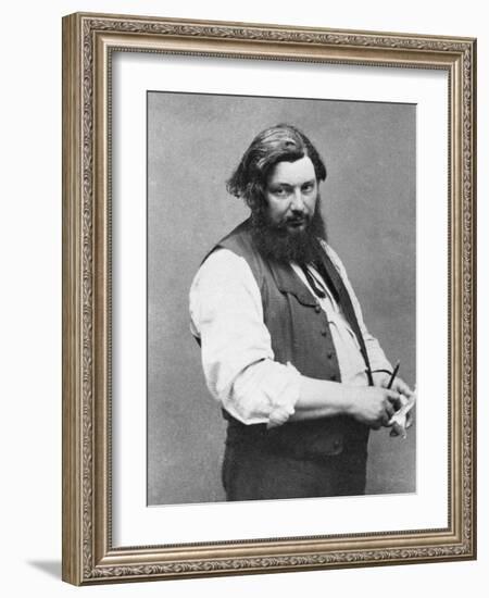 Portrait of Gustave Courbet-Nadar-Framed Photographic Print