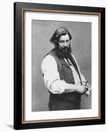 Portrait of Gustave Courbet-Nadar-Framed Photographic Print