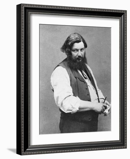 Portrait of Gustave Courbet-Nadar-Framed Photographic Print