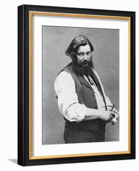 Portrait of Gustave Courbet-Nadar-Framed Photographic Print