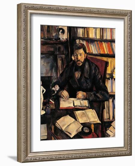 Portrait of Gustave Geffroy-Paul Cézanne-Framed Giclee Print