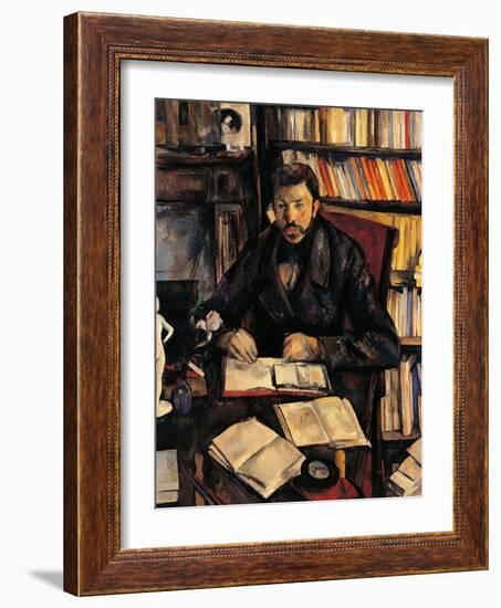 Portrait of Gustave Geffroy-Paul Cézanne-Framed Giclee Print