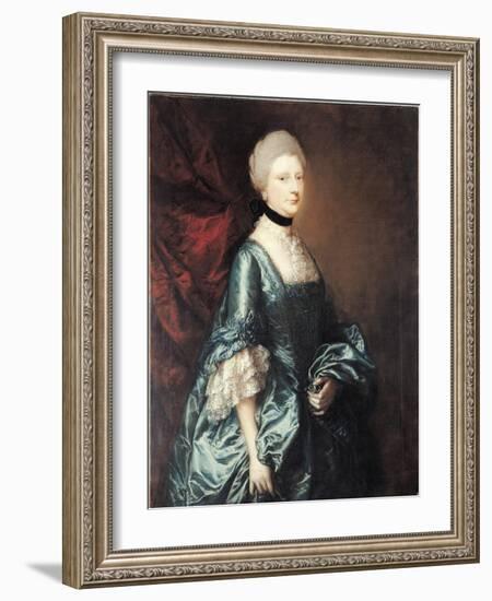 Portrait of Harriet, Viscountess Tracy, C.1763-Thomas Gainsborough-Framed Giclee Print