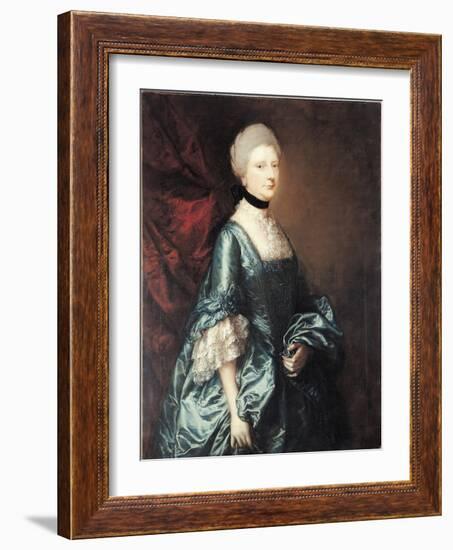 Portrait of Harriet, Viscountess Tracy, C.1763-Thomas Gainsborough-Framed Giclee Print