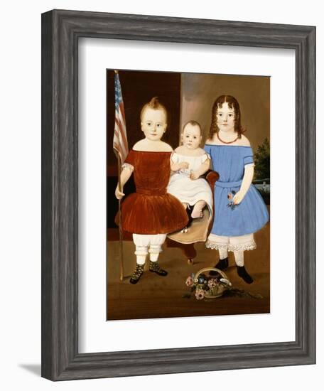 Portrait of Hattie Elizabeth, Ellis and Eva Flye, 1854-William Matthew Prior-Framed Giclee Print