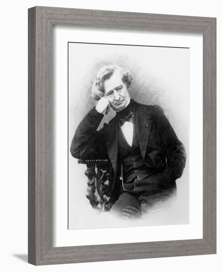 Portrait of Hector Berlioz-Pierre Petit-Framed Photographic Print