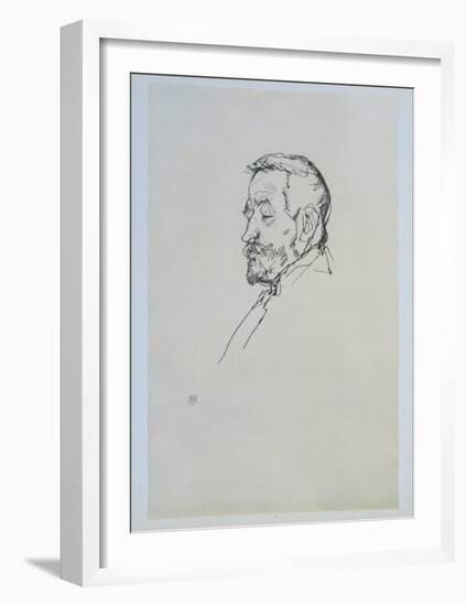 Portrait of Heinrich Benesch, 1913-Egon Schiele-Framed Collectable Print