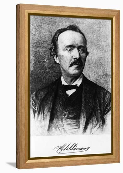 Portrait of Heinrich Schliemann-null-Framed Premier Image Canvas