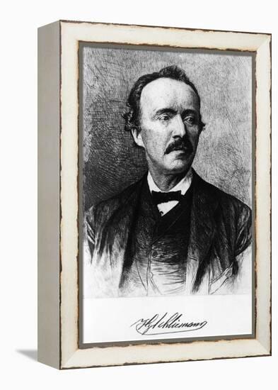 Portrait of Heinrich Schliemann-null-Framed Premier Image Canvas