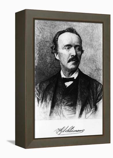 Portrait of Heinrich Schliemann-null-Framed Premier Image Canvas