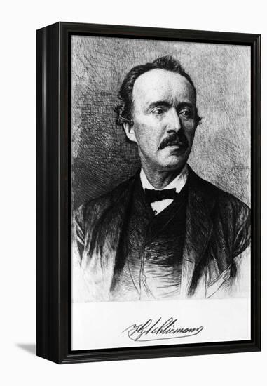 Portrait of Heinrich Schliemann-null-Framed Premier Image Canvas