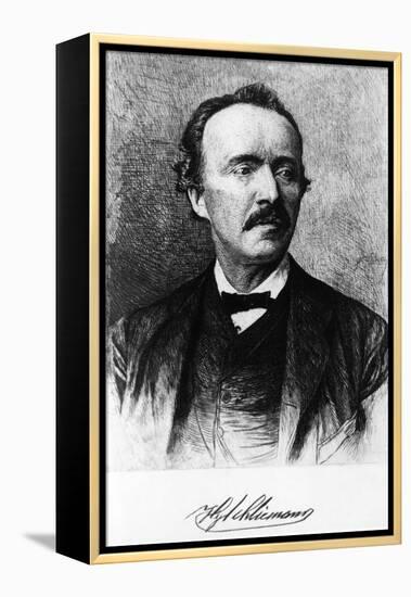 Portrait of Heinrich Schliemann-null-Framed Premier Image Canvas