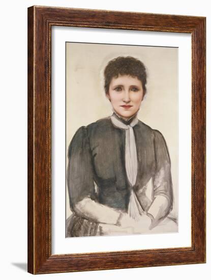 Portrait of Helen Mary Gaskell, 1893-Edward Burne-Jones-Framed Giclee Print