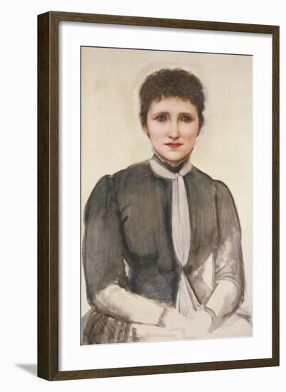 Portrait of Helen Mary Gaskell, 1893-Edward Burne-Jones-Framed Giclee Print