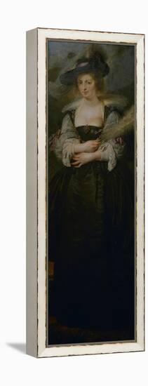 Portrait of Helena Fourment, C.1630-1632-Peter Paul Rubens-Framed Premier Image Canvas