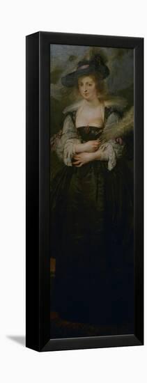 Portrait of Helena Fourment, C.1630-1632-Peter Paul Rubens-Framed Premier Image Canvas