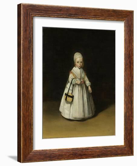 Portrait of Helena van der Schalcke, c.1648-Gerard ter Borch or Terborch-Framed Giclee Print