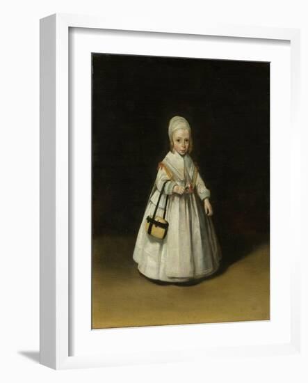 Portrait of Helena van der Schalcke, c.1648-Gerard ter Borch or Terborch-Framed Giclee Print