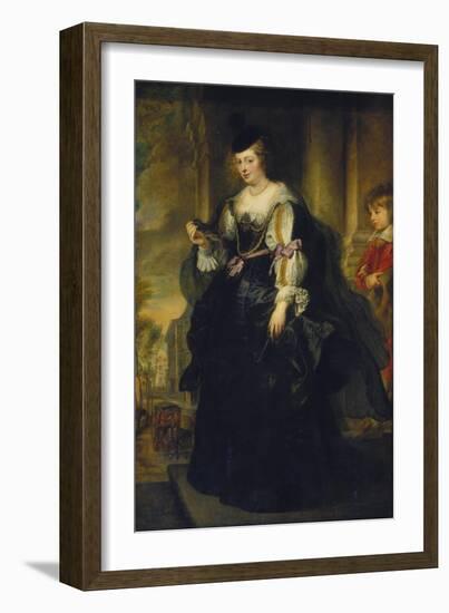 Portrait of Helene Fourment-Peter Paul Rubens-Framed Giclee Print