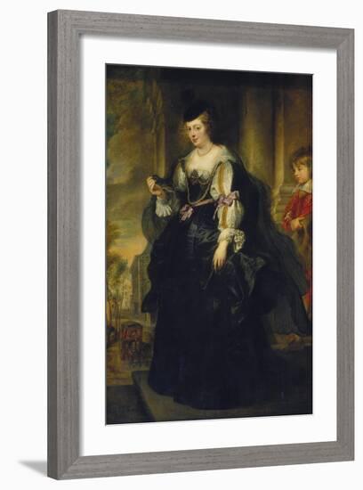 Portrait of Helene Fourment-Peter Paul Rubens-Framed Giclee Print