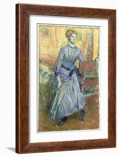 Portrait of Helene Rouart-Edgar Degas-Framed Giclee Print