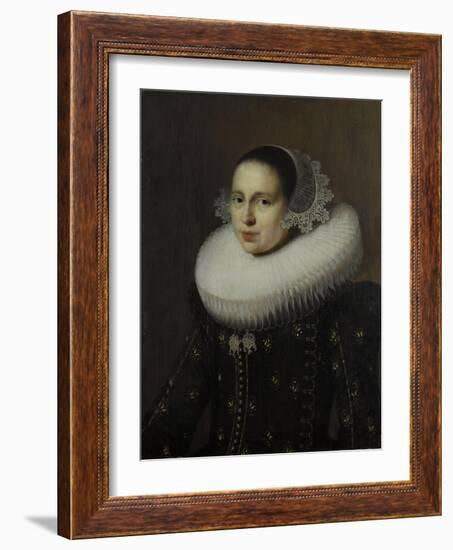 Portrait of Hendrickje Uylenburgh, Wife of the Artist-Wybrand de Geest-Framed Art Print