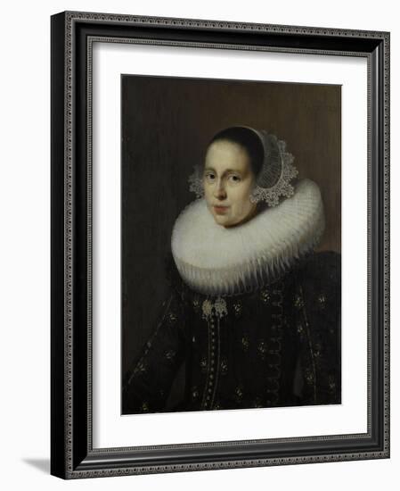 Portrait of Hendrickje Uylenburgh, Wife of the Artist-Wybrand de Geest-Framed Art Print