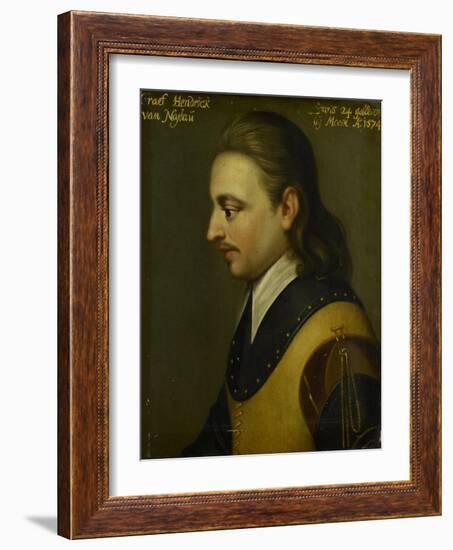 Portrait of Hendrik, Count of Nassau-Wybrand de Geest-Framed Art Print