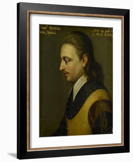Portrait of Hendrik, Count of Nassau-Wybrand de Geest-Framed Art Print