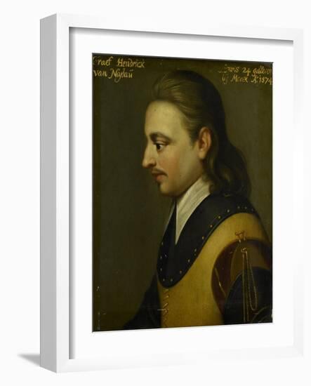 Portrait of Hendrik, Count of Nassau-Wybrand de Geest-Framed Art Print