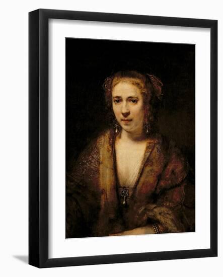 Portrait of Hendrikje Stoffels-Rembrandt van Rijn-Framed Giclee Print