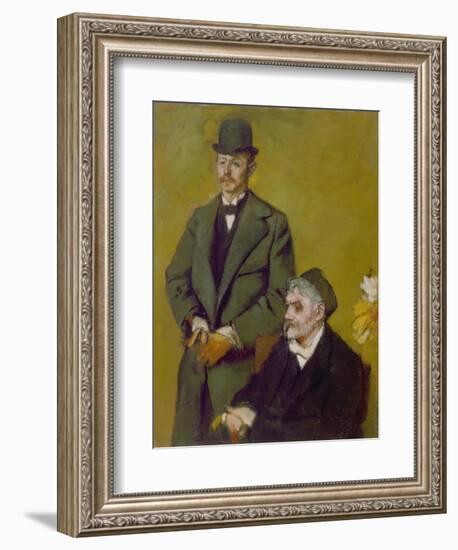 Portrait of Henri and Alexis Rouart, 1895-Edgar Degas-Framed Giclee Print