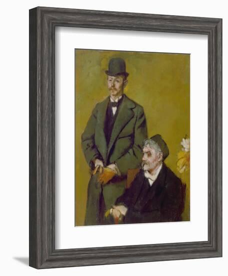 Portrait of Henri and Alexis Rouart, 1895-Edgar Degas-Framed Giclee Print