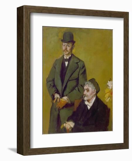 Portrait of Henri and Alexis Rouart, 1895-Edgar Degas-Framed Giclee Print