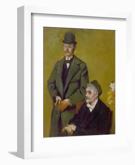 Portrait of Henri and Alexis Rouart, 1895-Edgar Degas-Framed Giclee Print