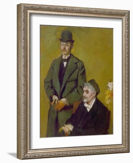 Portrait of Henri and Alexis Rouart, 1895-Edgar Degas-Framed Giclee Print