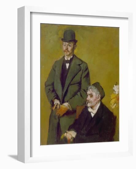 Portrait of Henri and Alexis Rouart, 1895-Edgar Degas-Framed Giclee Print