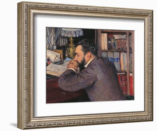 Portrait of Henri Cordier-Gustave Caillebotte-Framed Giclee Print